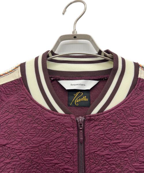 SASQUATCHfabrix.（サスクワッチファブリックス）SASQUATCHfabrix. (サスクワッチファブリックス) Needles (ニードルズ) トラックジャケット ボルドー サイズ:XLの古着・服飾アイテム