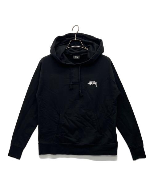 stussy（ステューシー）stussy (ステューシー) プルオーバーパーカー ブラック サイズ:Sの古着・服飾アイテム