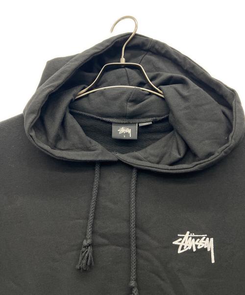stussy（ステューシー）stussy (ステューシー) プルオーバーパーカー ブラック サイズ:Sの古着・服飾アイテム