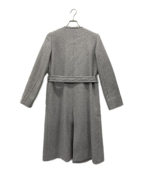 M-PREMIER COUTURE（エムプルミエクチュール）M-PREMIER COUTURE (エムプルミエクチュール) COLOMBO (コロンボ) ノーカラーコート グレー サイズ:38の古着・服飾アイテム