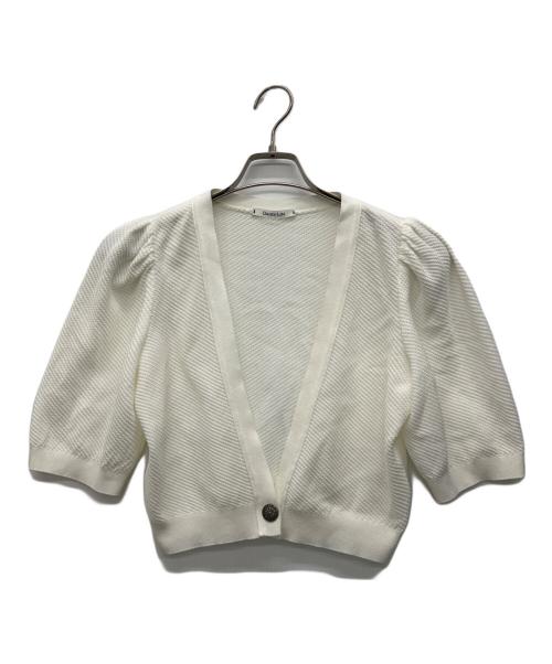 daisy lin for foxey（デイジーリン フォー フォクシー）daisy lin for foxey (デイジーリン フォー フォクシー) 薄手カーディガン ホワイト サイズ:40の古着・服飾アイテム