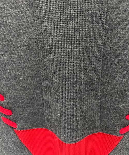 UN3D.（アンスリード）UN3D. (アンスリード) ポイントステッチニットスカート グレー サイズ:38の古着・服飾アイテム