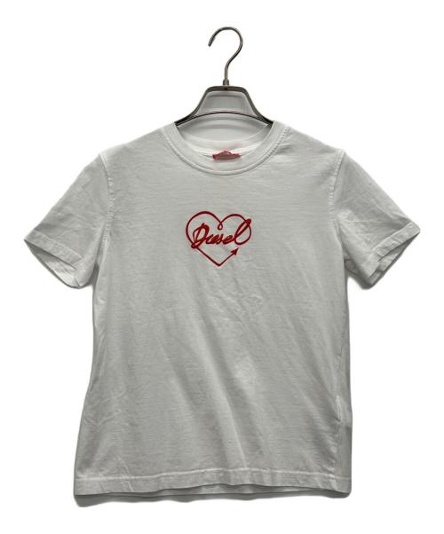 DIESEL（ディーゼル）DIESEL (ディーゼル) 半袖カットソー ホワイト サイズ:Sの古着・服飾アイテム