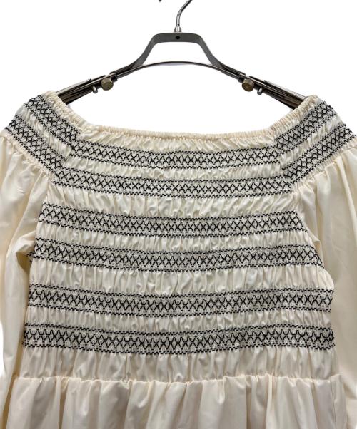 EMMEL REFINES（エメル リファインズ）EMMEL REFINES (エメル リファインズ) 長袖ワンピース アイボリー サイズ:Sの古着・服飾アイテム