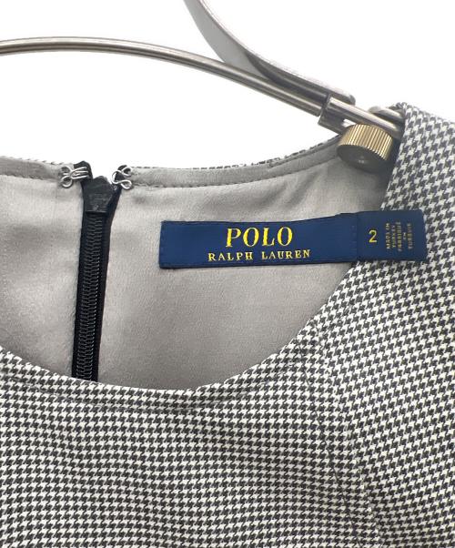 POLO RALPH LAUREN（ポロ・ラルフローレン）POLO RALPH LAUREN (ポロ・ラルフローレン) ノースリーブワンピース グレー サイズ:2の古着・服飾アイテム