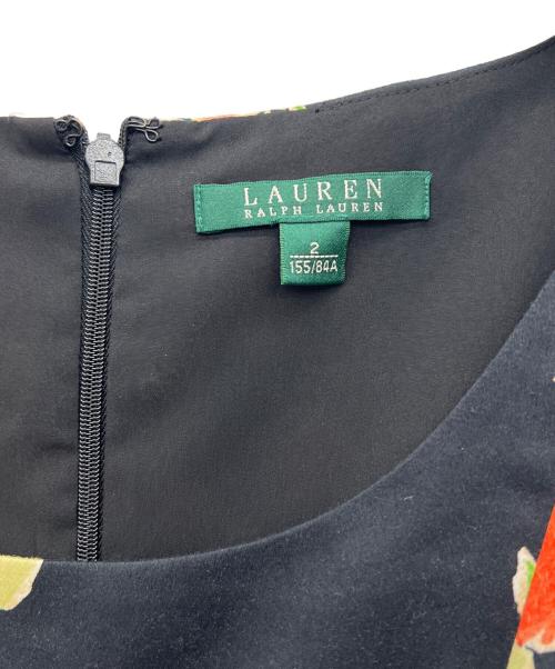 LAUREN RALPH LAUREN（ローレン ラルフ ローレン）LAUREN RALPH LAUREN (ローレンラルフローレン) ノースリーブワンピース マルチカラー サイズ:2の古着・服飾アイテム
