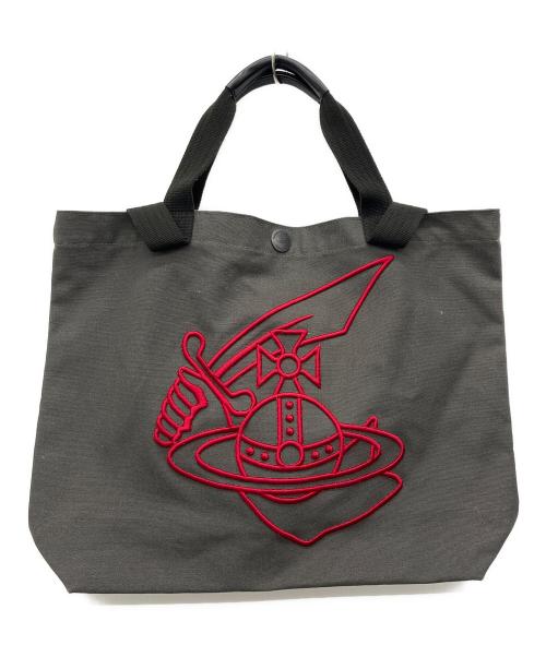 Vivienne Westwood ANGLOMANIA（ヴィヴィアンウエストウッドアングロマニア）Vivienne Westwood ANGLOMANIA (ヴィヴィアンウエストウッドアングロマニア) 2WAYトートバッグ ブラックの古着・服飾アイテム