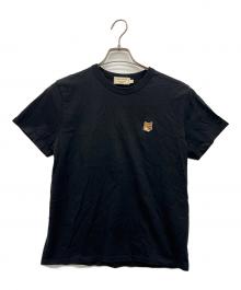 maison kitsune（メゾンキツネ）の古着「半袖カットソー」｜ブラック