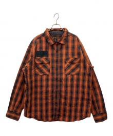 HARLEY-DAVIDSON（ハーレーダビッドソン）の古着「長袖シャツ」｜オレンジ×ブラック