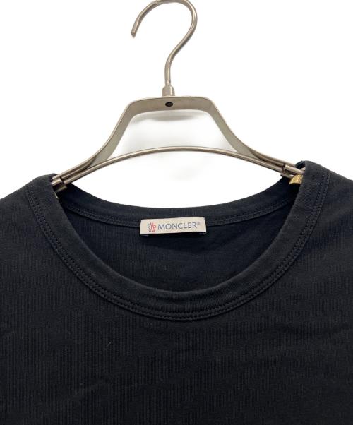 MONCLER（モンクレール）MONCLER (モンクレール) 半袖カットソー ブラック サイズ:Mの古着・服飾アイテム