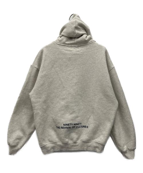 9090（9090）9090 (9090) プルオーバーパーカー グレー サイズ:Mの古着・服飾アイテム