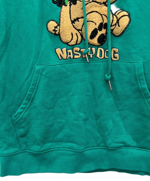 NASTY DOG（ナスティー ドッグ）NASTY DOG (ナスティー ドッグ) プルオーバーパーカー グリーン サイズ:１の古着・服飾アイテム