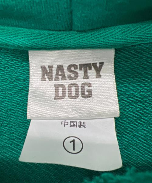 NASTY DOG（ナスティー ドッグ）NASTY DOG (ナスティー ドッグ) プルオーバーパーカー グリーン サイズ:１の古着・服飾アイテム