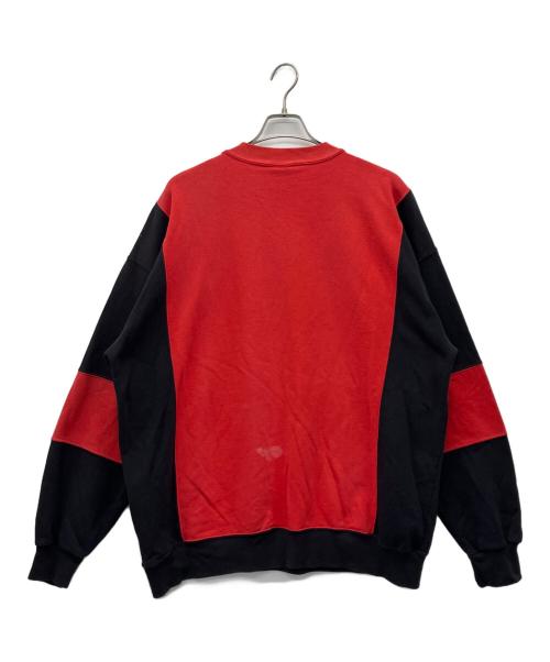 NUTMEG（ナツメグ）NUTMEG (ナツメグ) NHL (エヌエイチエル) スウェット レッド×ブラック サイズ:XLの古着・服飾アイテム