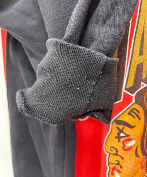 NUTMEG（ナツメグ）NUTMEG (ナツメグ) NHL (エヌエイチエル) スウェット レッド×ブラック サイズ:XLの古着・服飾アイテム