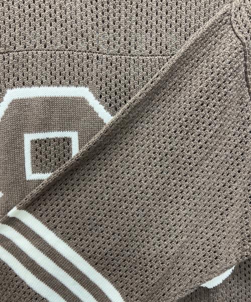 athletic wear MASON（athletic wear MASON）athletic wear MASON (athletic wear MASON) 薄手ニット ブラウン サイズ:Freeの古着・服飾アイテム