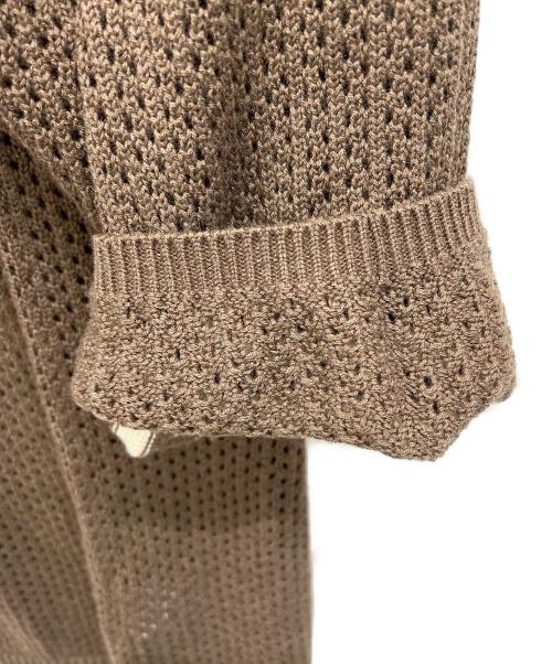 athletic wear MASON（athletic wear MASON）athletic wear MASON (athletic wear MASON) 薄手ニット ブラウン サイズ:Freeの古着・服飾アイテム