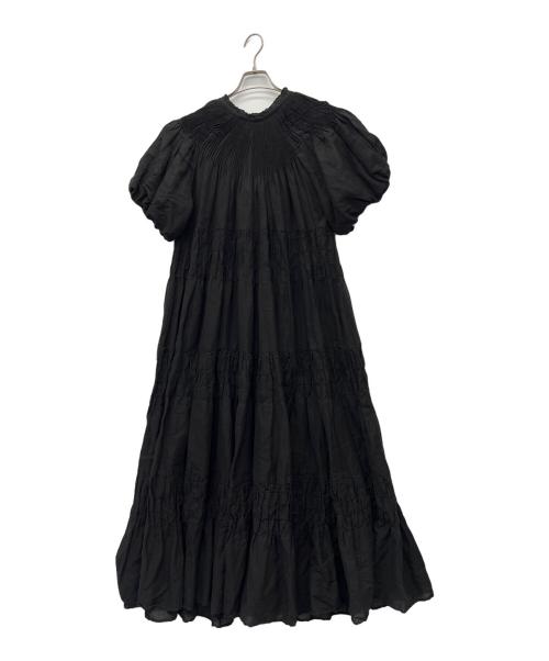NUDE VINTAGE（ヌードヴィンテージ）NUDE VINTAGE (ヌードヴィンテージ) 半袖ワンピース ブラック サイズ:‐の古着・服飾アイテム