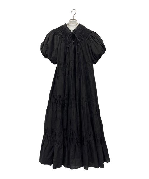 NUDE VINTAGE（ヌードヴィンテージ）NUDE VINTAGE (ヌードヴィンテージ) 半袖ワンピース ブラック サイズ:‐の古着・服飾アイテム