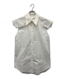 MM6 Maison Margiela（エムエムシックスメゾンマルジェラ）の古着「ノースリーブシャツ」｜ホワイト
