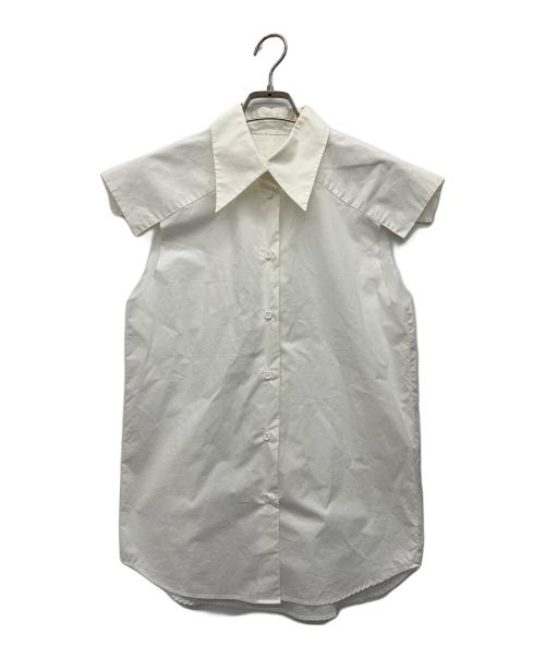 MM6 Maison Margiela（エムエムシックスメゾンマルジェラ）MM6 Maison Margiela (エムエムシックスメゾンマルジェラ) ノースリーブシャツ ホワイト サイズ:42の古着・服飾アイテム