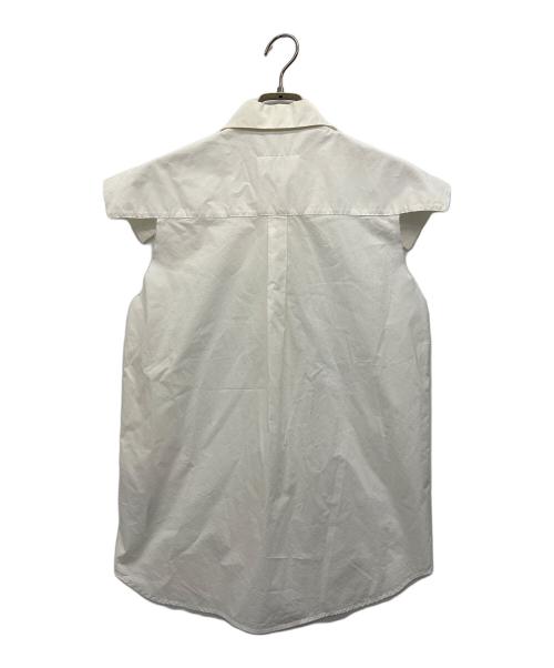 MM6 Maison Margiela（エムエムシックスメゾンマルジェラ）MM6 Maison Margiela (エムエムシックスメゾンマルジェラ) ノースリーブシャツ ホワイト サイズ:42の古着・服飾アイテム