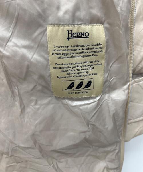 HERNO（ヘルノ）HERNO (ヘルノ) ダウンコート ベージュ サイズ:42の古着・服飾アイテム