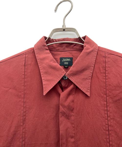 Jean Paul Gaultier homme（ジャンポールゴルチェオム）Jean Paul Gaultier homme (ジャンポールゴルチェオム) 長袖シャツ レッド サイズ:18の古着・服飾アイテム