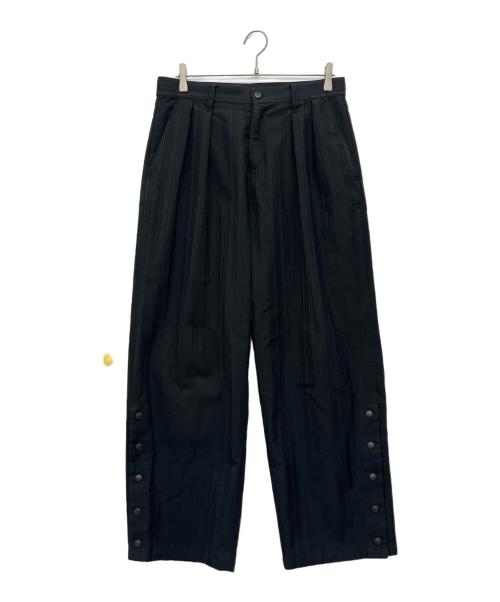 SHAREEF（シャリーフ）SHAREEF (シャリーフ) タックパンツ ブラック サイズ:2の古着・服飾アイテム