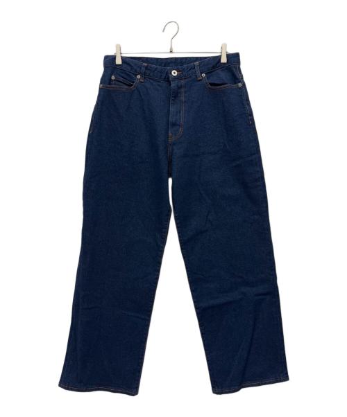 nano・universe（ナノ・ユニバース）nano・universe (ナノ・ユニバース) ワイドデニムパンツ ネイビー サイズ:M 未使用品の古着・服飾アイテム