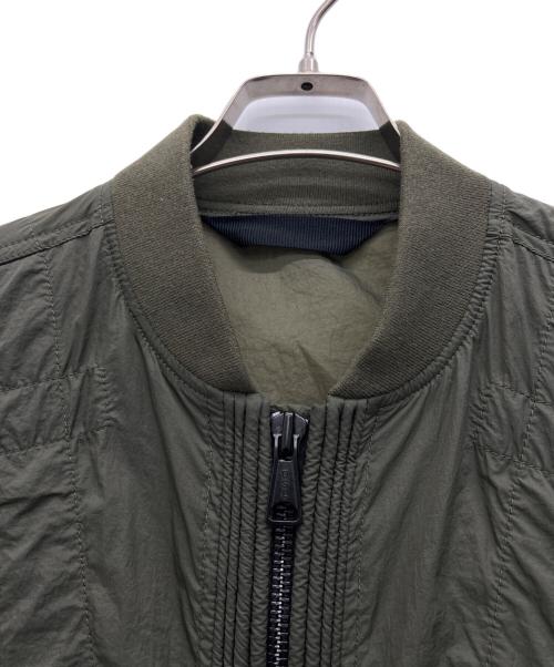 DIESEL（ディーゼル）DIESEL (ディーゼル) ナイロンフライトジャケット オリーブ サイズ:Sの古着・服飾アイテム