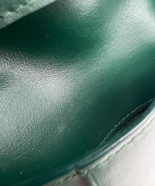 BOTTEGA VENETA（ボッテガベネタ）BOTTEGA VENETA (ボッテガベネタ) カセット スモール 二つ折りウォレット グリーンの古着・服飾アイテム