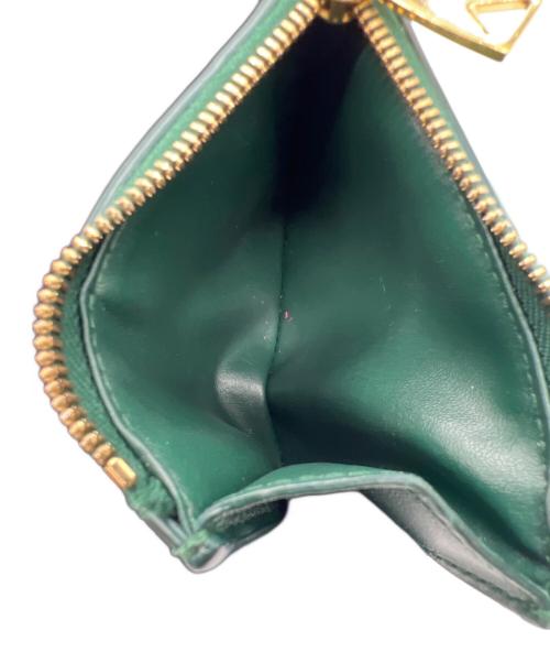 BOTTEGA VENETA（ボッテガベネタ）BOTTEGA VENETA (ボッテガベネタ) カセット スモール 二つ折りウォレット グリーンの古着・服飾アイテム