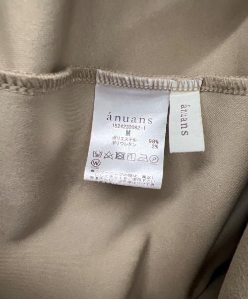 anuans（アニュアンス）anuans (アニュアンス) 半袖ワンピース ベージュ サイズ:Mの古着・服飾アイテム