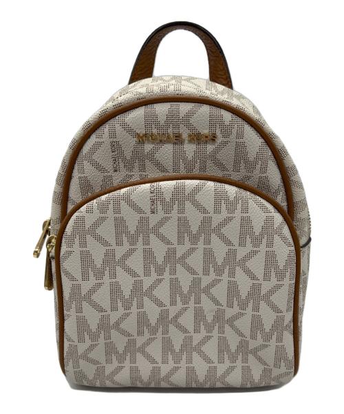 MICHAEL KORS（マイケルコース）MICHAEL KORS (マイケルコース) リュック ホワイト×ブラウンの古着・服飾アイテム