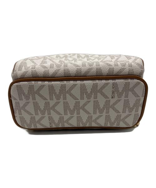 MICHAEL KORS（マイケルコース）MICHAEL KORS (マイケルコース) リュック ホワイト×ブラウンの古着・服飾アイテム