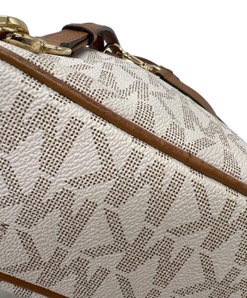 MICHAEL KORS（マイケルコース）MICHAEL KORS (マイケルコース) リュック ホワイト×ブラウンの古着・服飾アイテム