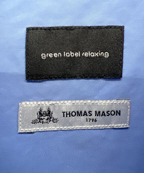 green label relaxing（グリーンレーベルリラクシング）green label relaxing (グリーンレーベルリラクシング) THOMAS MASON (トーマスメイソン) 半袖シャツ ブルー サイズ:Lの古着・服飾アイテム