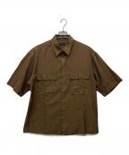 green label relaxingグリーンレーベルリラクシング）の古着「半袖シャツ」｜ブラウン