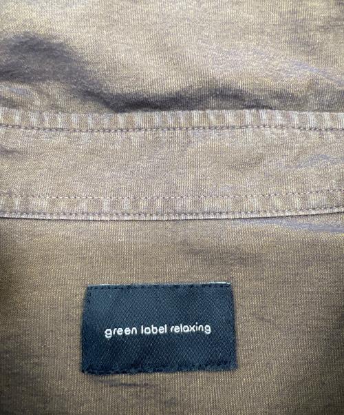 green label relaxing（グリーンレーベルリラクシング）green label relaxing (グリーンレーベルリラクシング) 半袖シャツ ブラウン サイズ:Lの古着・服飾アイテム