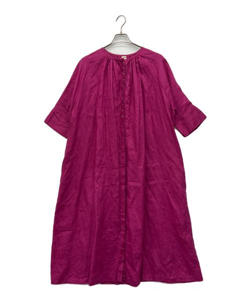 08MAB（ゼロハチマブ）08MAB (ゼロハチマブ) 長袖ワンピース ピンク サイズ:FREEの古着・服飾アイテム