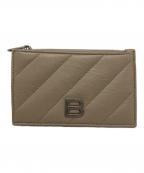 BALENCIAGAバレンシアガ）の古着「CRUSH LONG COIN & CARD HOLDER QUILTED」｜ベージュ