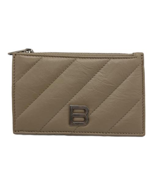 BALENCIAGA（バレンシアガ）BALENCIAGA (バレンシアガ) CRUSH LONG COIN & CARD HOLDER QUILTED ベージュの古着・服飾アイテム