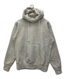 Champion REVERSE WEAVE（チャンピオン リバース ウィーブ）の古着「プルオーバーパーカー」｜グレー