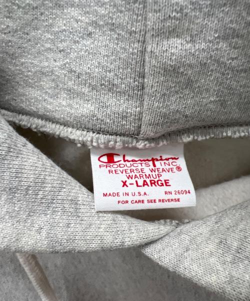 Champion REVERSE WEAVE（チャンピオン リバース ウィーブ）Champion REVERSE WEAVE (チャンピオン リバース ウィーブ) プルオーバーパーカー グレー サイズ:XLの古着・服飾アイテム