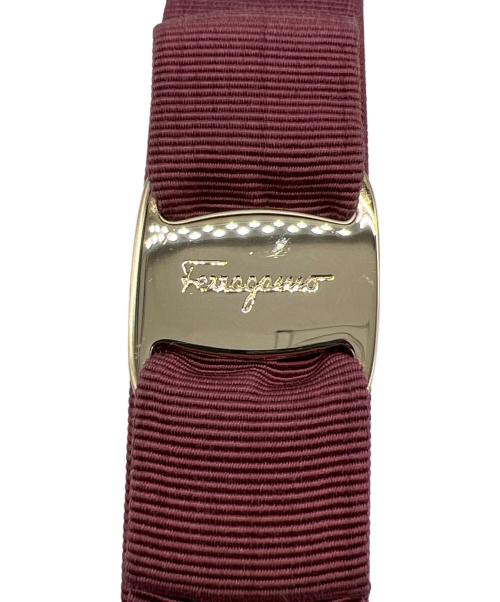 Salvatore Ferragamo（サルヴァトーレ フェラガモ）Salvatore Ferragamo (サルヴァトーレ フェラガモ) バレッタ レッドの古着・服飾アイテム