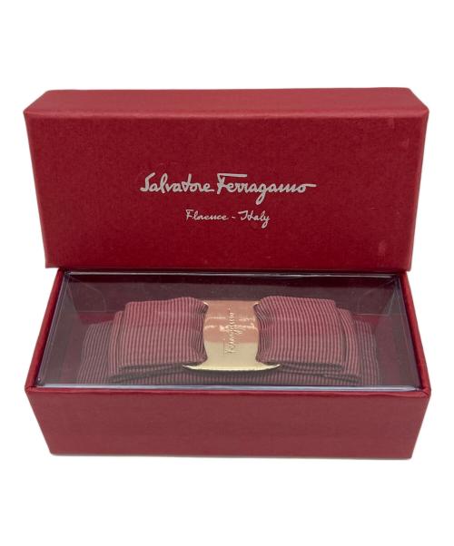 Salvatore Ferragamo（サルヴァトーレ フェラガモ）Salvatore Ferragamo (サルヴァトーレ フェラガモ) バレッタ レッドの古着・服飾アイテム