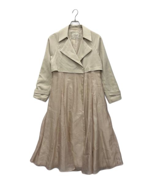 Noela（ノエラ）Noela (ノエラ) シャイニーボリュームトレンチコート ピンク サイズ:Mの古着・服飾アイテム