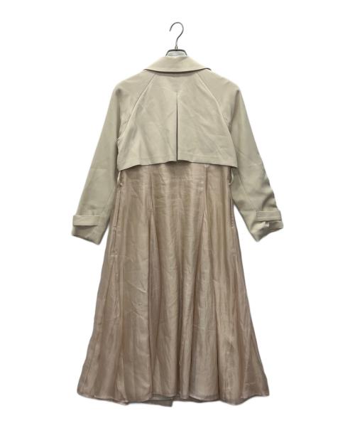 Noela（ノエラ）Noela (ノエラ) シャイニーボリュームトレンチコート ピンク サイズ:Mの古着・服飾アイテム