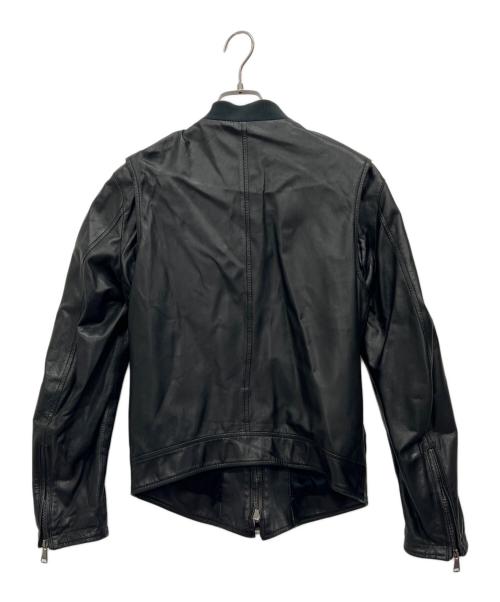 DOLCE & GABBANA（ドルチェ＆ガッバーナ）DOLCE & GABBANA (ドルチェ＆ガッバーナ) レザーライダースジャケット ブラック サイズ:44の古着・服飾アイテム